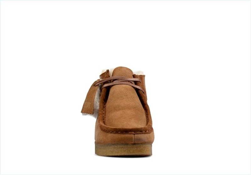  Wallabee Boot / Tan Warmlined Leather Womens Originals Boots