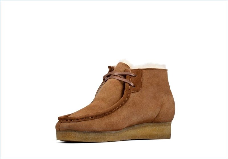  Wallabee Boot / Tan Warmlined Leather Womens Originals Boots