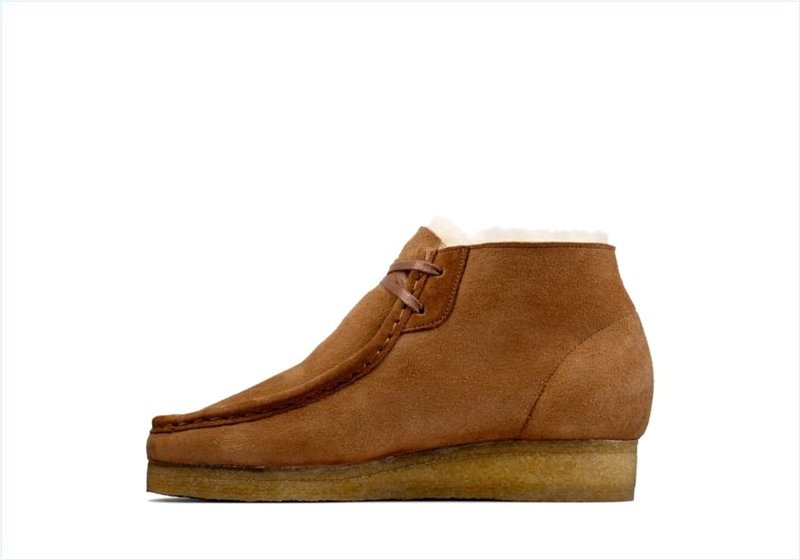  Wallabee Boot / Tan Warmlined Leather Womens Originals Boots