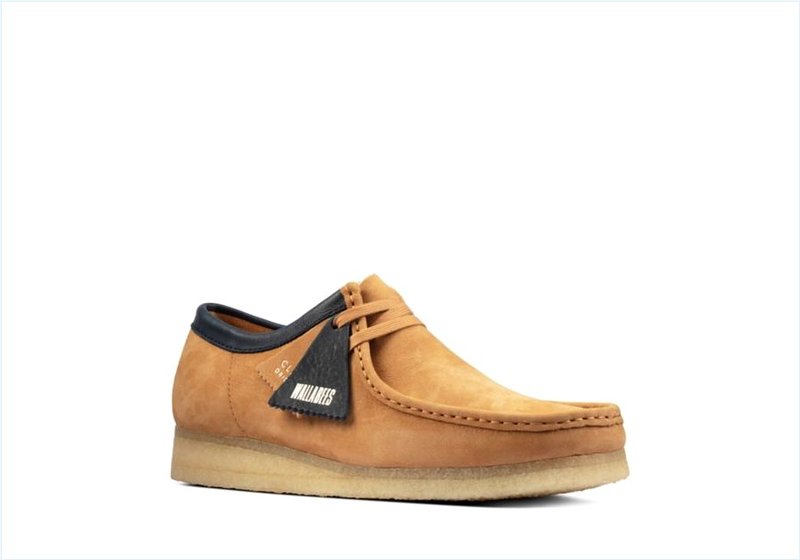  Wallabee / Light Tan Nubuck Mens Originals Icon Shoes