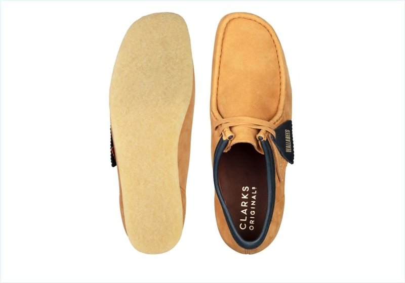  Wallabee / Light Tan Nubuck Mens Originals Icon Shoes