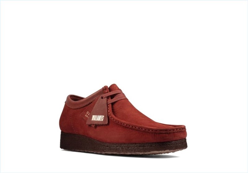  Wallabee / Burgundy Nubuck Mens Originals Icon Shoes