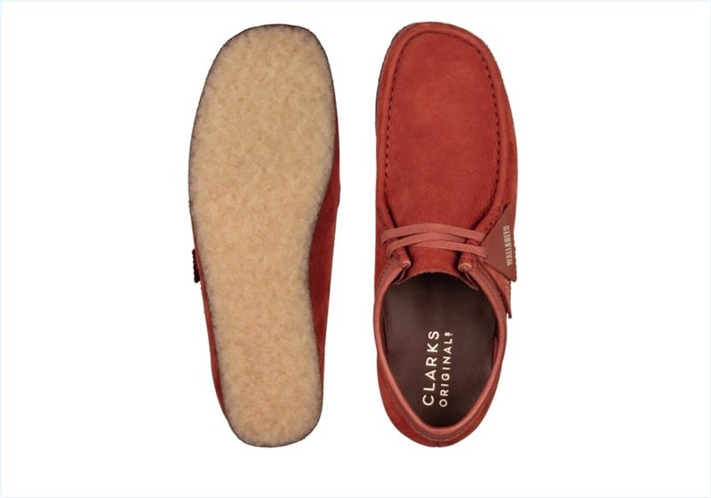  Wallabee / Burgundy Nubuck Mens Originals Icon Shoes