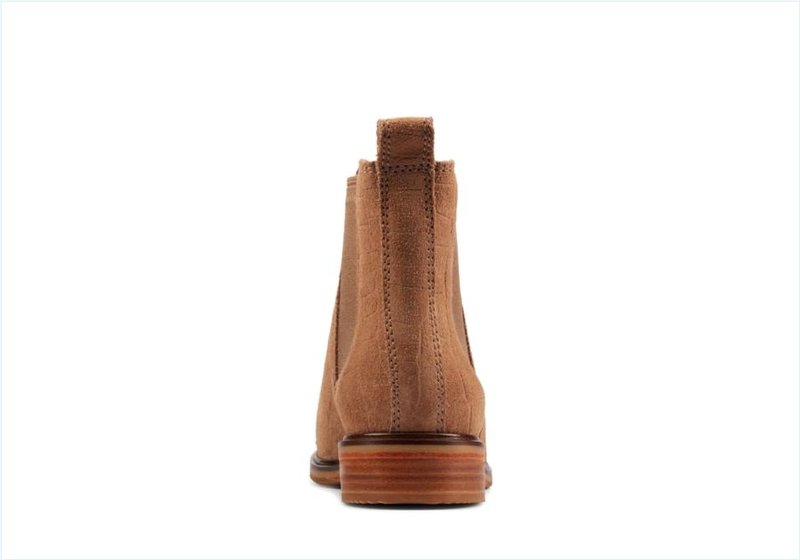  Clarkdale Arlo / Tan Croc Womens Boots