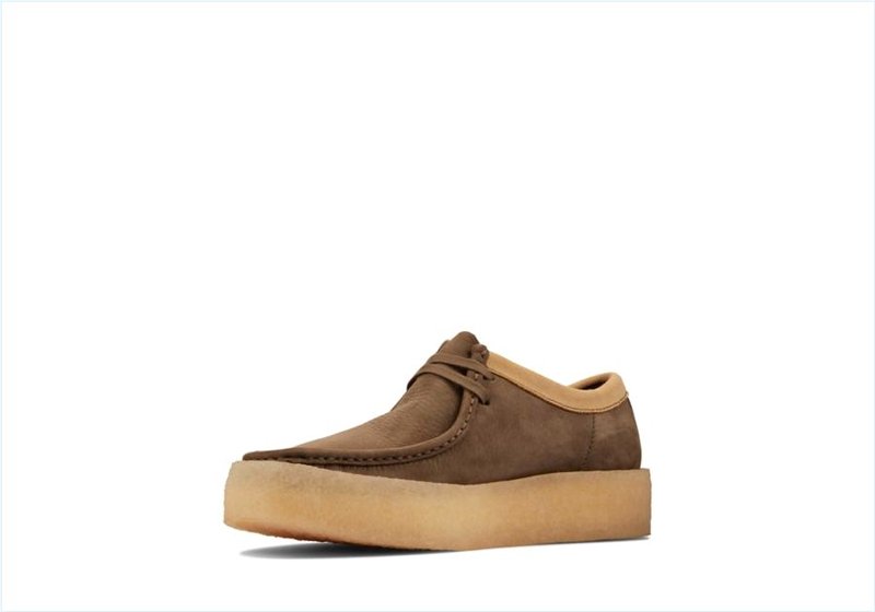  Wallabee Cup / Dark Green Nubuck Mens Originals Icon Shoes