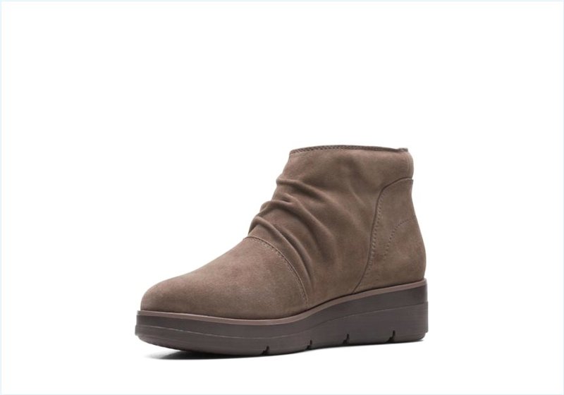  Shaylin Up / Taupe Suede Womens Boots