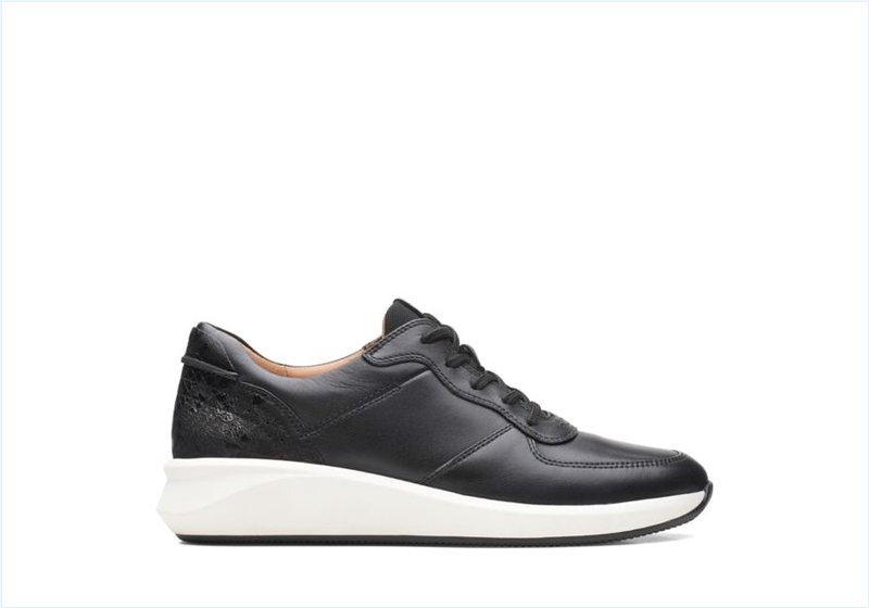  Un Rio Sprint / Black Combi Leather Womens Sport Shoes