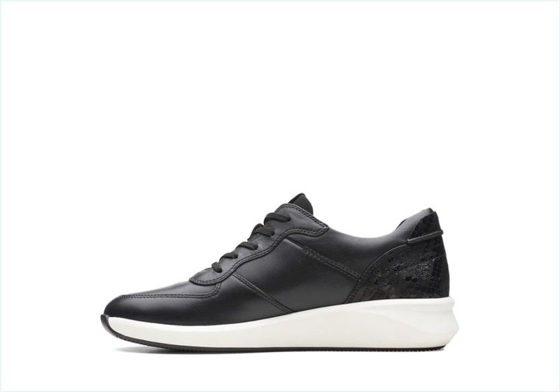  Un Rio Sprint / Black Combi Leather Womens Sport Shoes