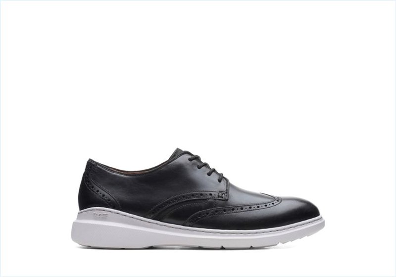  Dennet Wing / Black Leather Mens Shoes