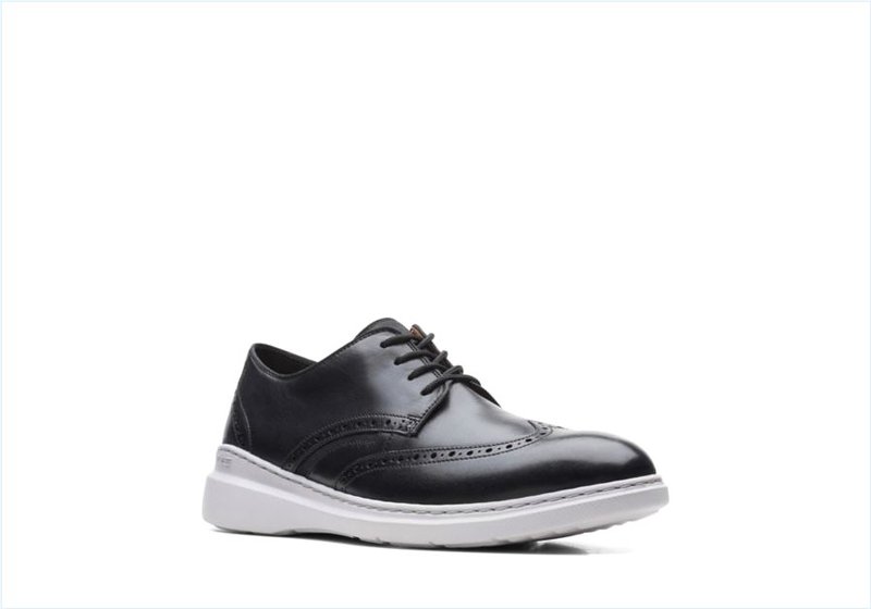  Dennet Wing / Black Leather Mens Shoes