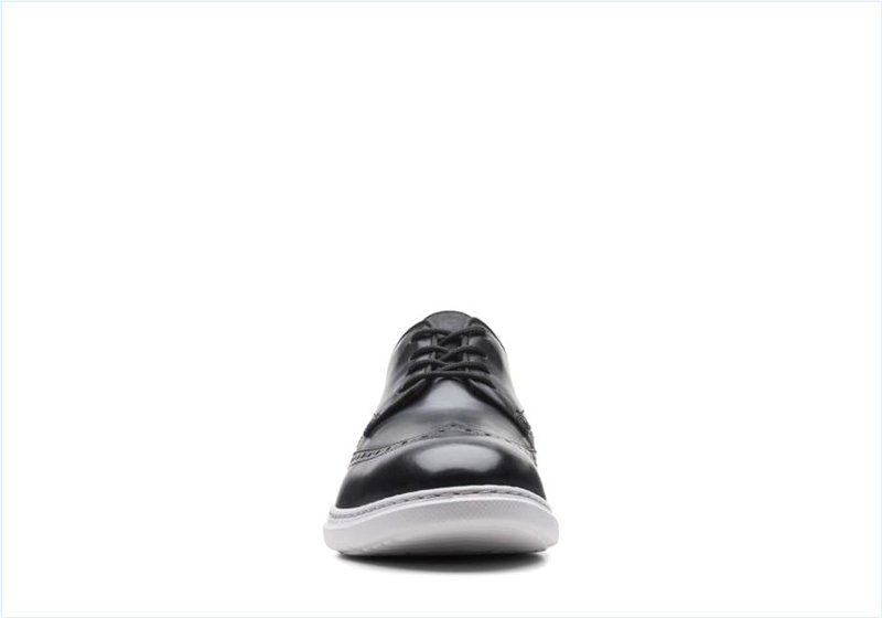  Dennet Wing / Black Leather Mens Shoes