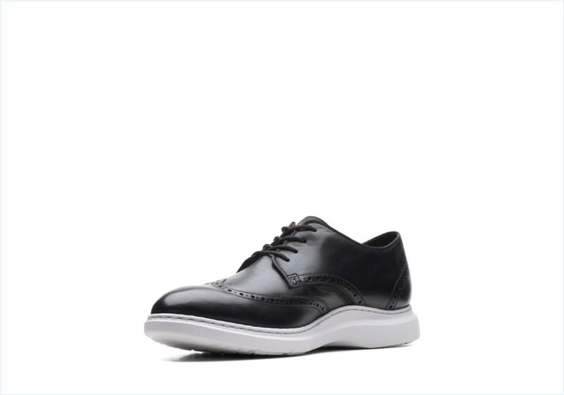  Dennet Wing / Black Leather Mens Shoes