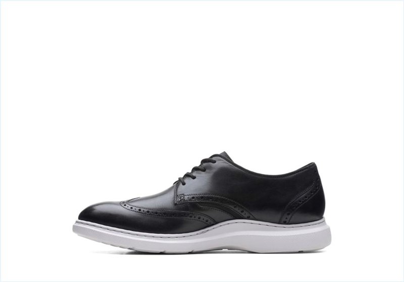  Dennet Wing / Black Leather Mens Shoes