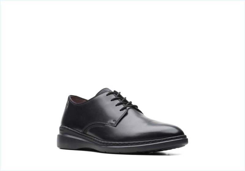  Dennet Low / Black Leather Mens Shoes