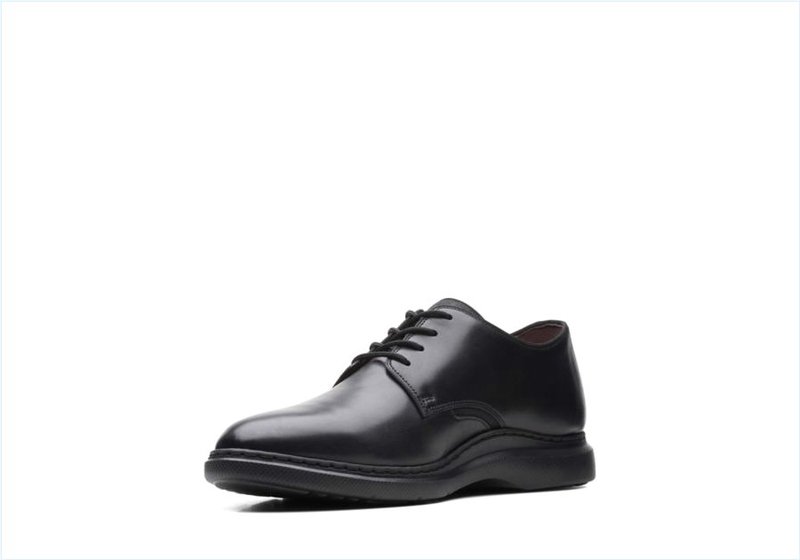  Dennet Low / Black Leather Mens Shoes