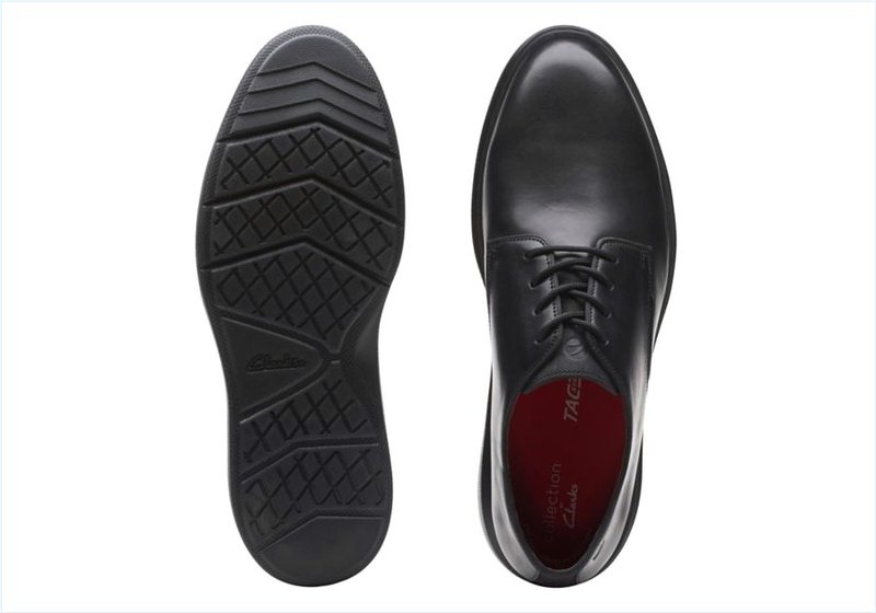  Dennet Low / Black Leather Mens Shoes