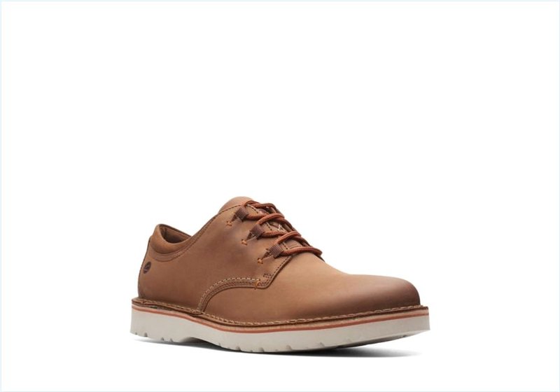  Eastford Low / Dark Tan Leather Mens Shoes