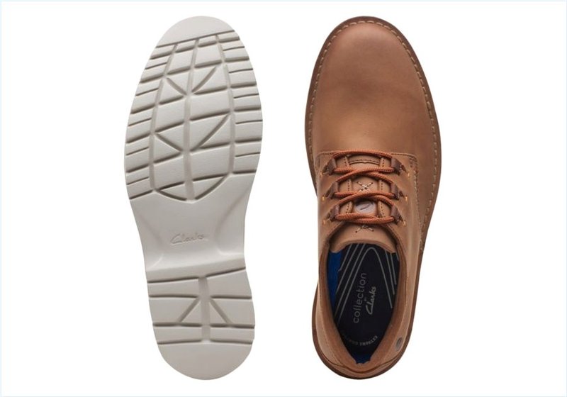  Eastford Low / Dark Tan Leather Mens Shoes