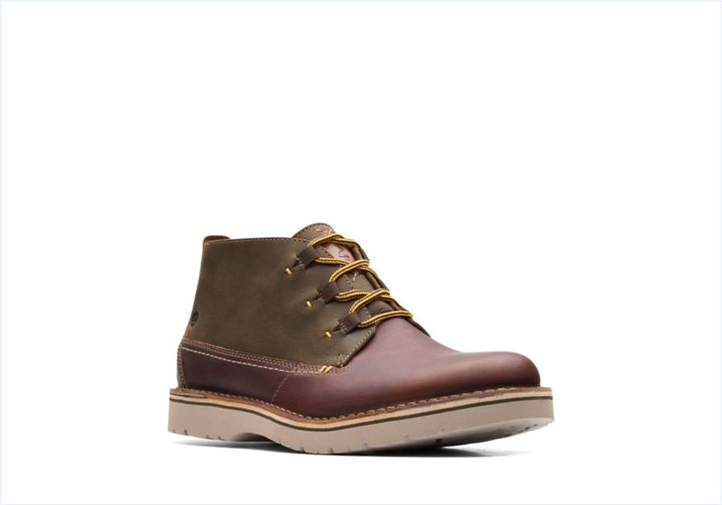  Eastford Mid / Olive Combination Mens Boots