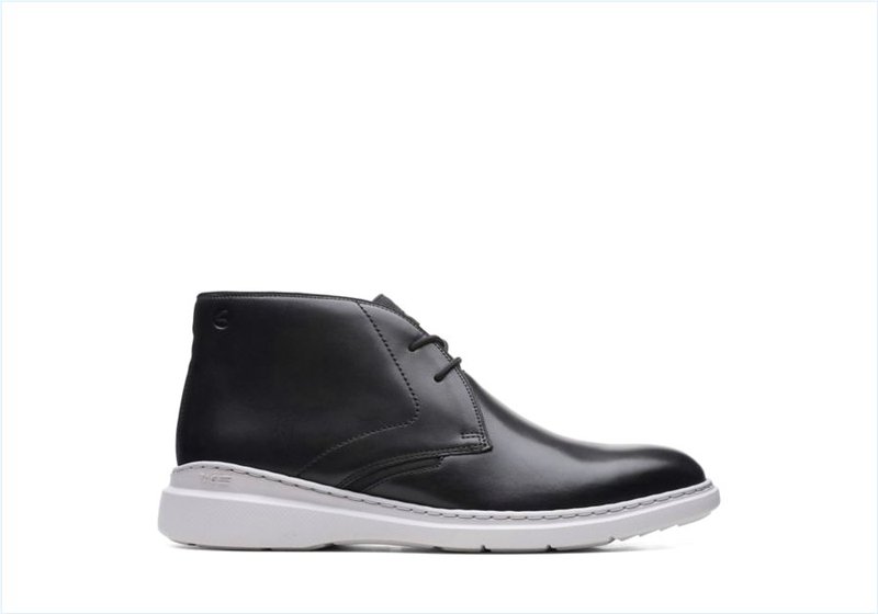  Dennet Mid / Black Leather Mens Boots