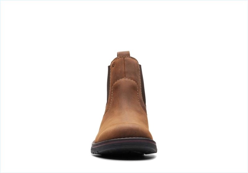  Morris Up / Dark Tan Leather Mens Boots