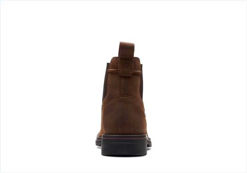  Morris Up / Dark Tan Leather Mens Boots