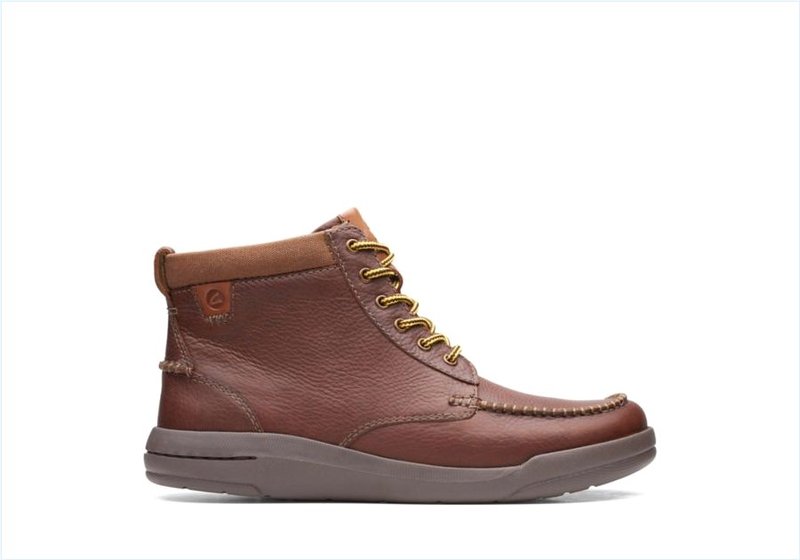  Driftway High / Dark Tan Leather Mens Boots