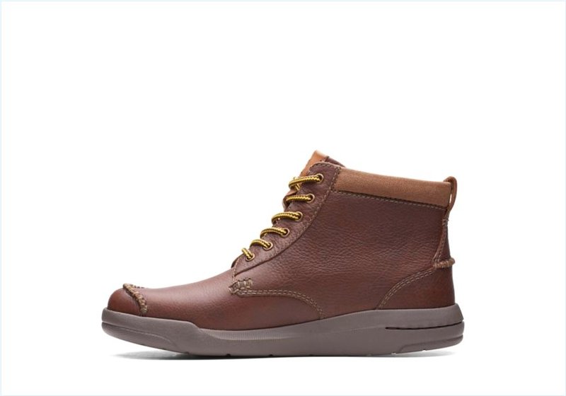  Driftway High / Dark Tan Leather Mens Boots