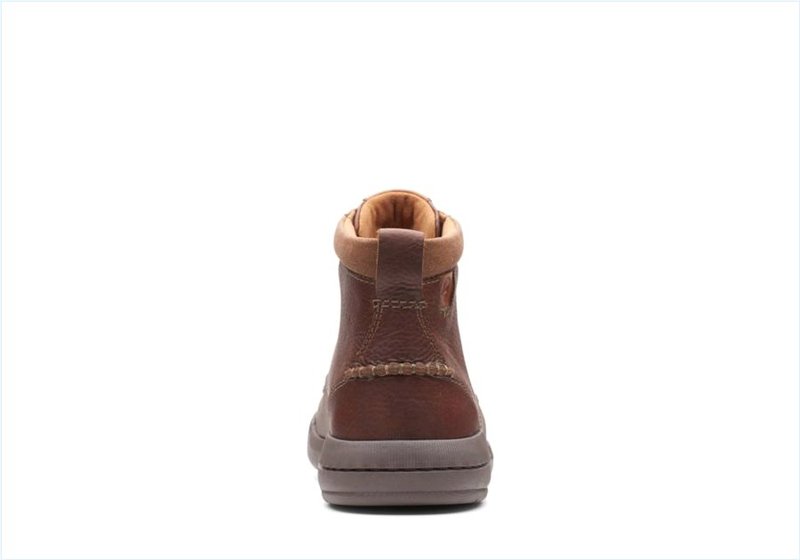  Driftway High / Dark Tan Leather Mens Boots