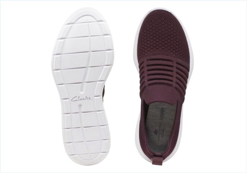  Ezera Walk / Burgundy Knit Womens Shoes