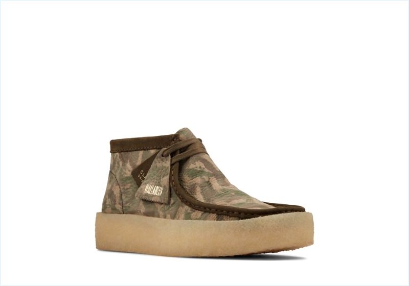  Wallabee Cup Bt / Green Camo Mens Originals Icon Boots