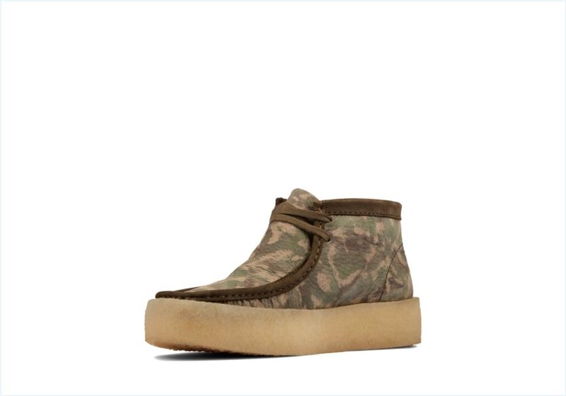  Wallabee Cup Bt / Green Camo Mens Originals Icon Boots