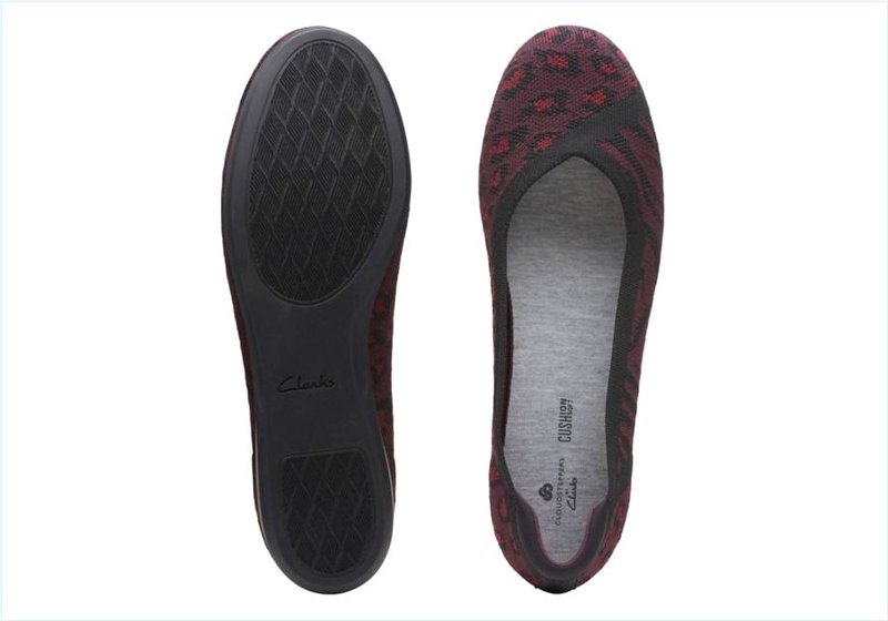  Carly Wish / Burgundy Knit Womens Shoes