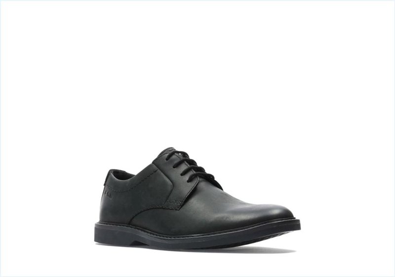  Atticus LTLace / Black Leather Mens Shoes