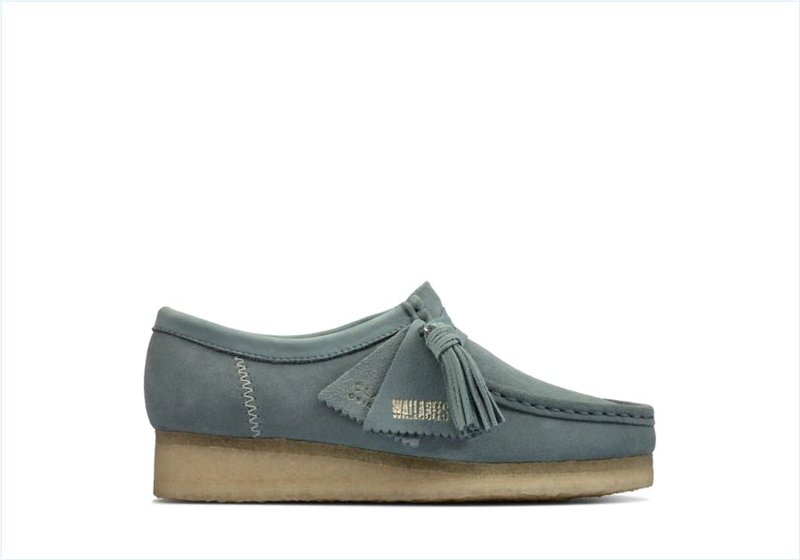  Wallabee / Ocean Blue Suede Womens Originals Icon Shoes