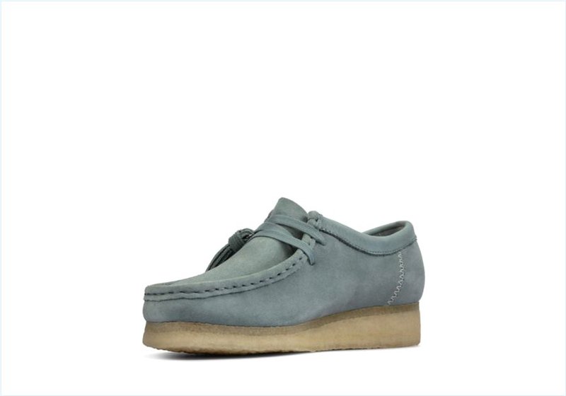  Wallabee / Ocean Blue Suede Womens Originals Icon Shoes