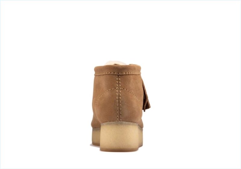  Wallabee Wedge / Light Tan Suede Womens Originals Icon Boots