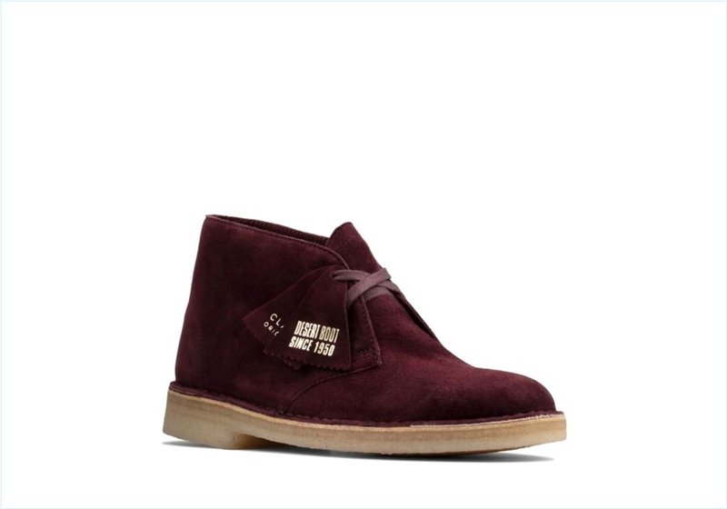  Desert Boot / Merlot Suede Womens Originals Icon Boots