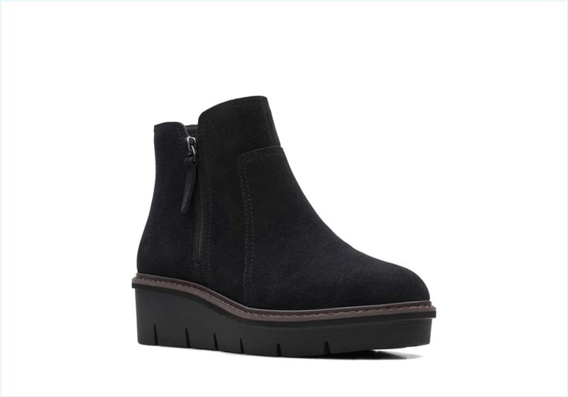  Airabell Zip / Black Suede Womens Boots