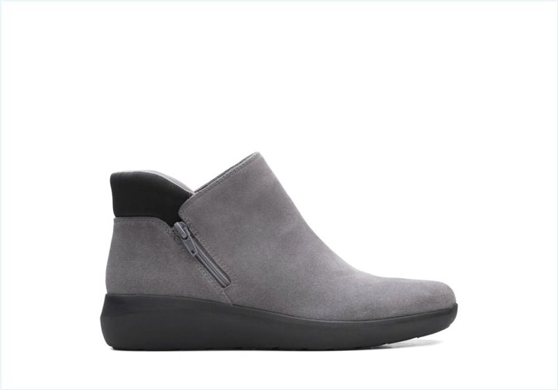  Kayleigh Mid / Dark Grey Suede Womens Sport Boots