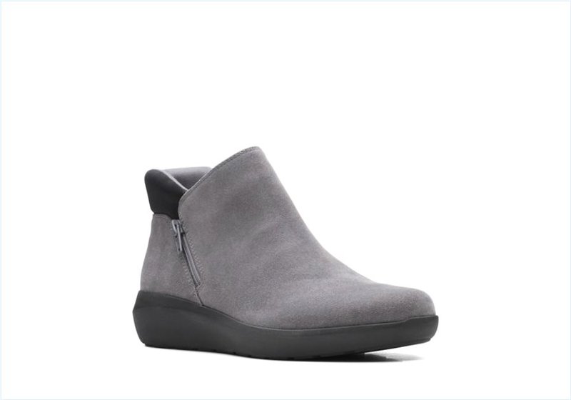  Kayleigh Mid / Dark Grey Suede Womens Sport Boots