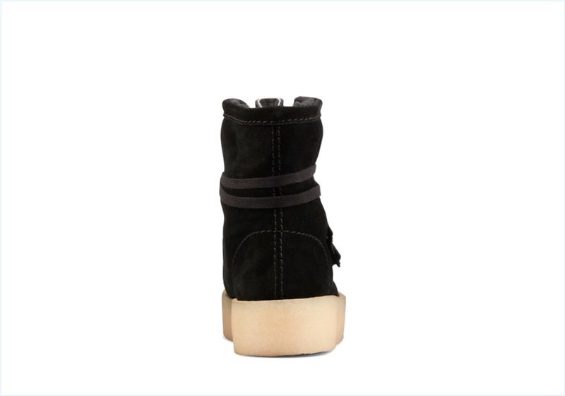  WallabeeCup Hi / Black Suede Womens Originals Icon Boots