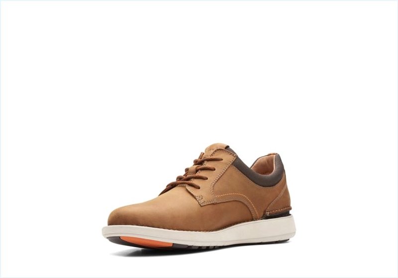  Larvik Tie / Dark Tan Oily Mens Shoes