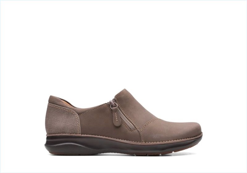  Appley Zip / Taupe Nubuck Womens Shoes