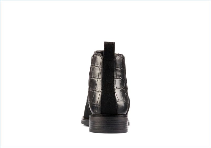  Memi Top / Black Croc Womens Boots