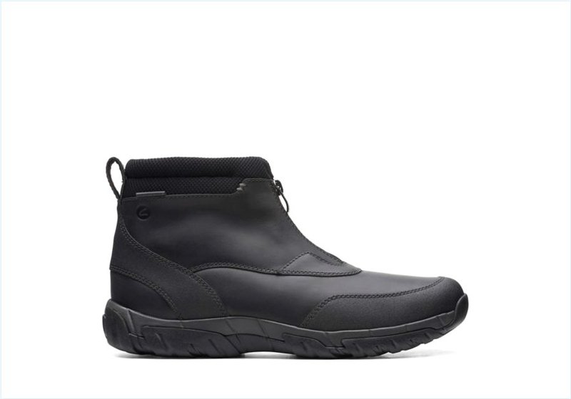  Grove Zip II / Black Leather Mens Boots