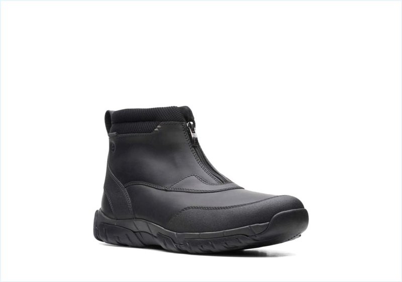  Grove Zip II / Black Leather Mens Boots