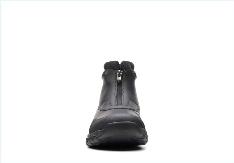  Grove Zip II / Black Leather Mens Boots