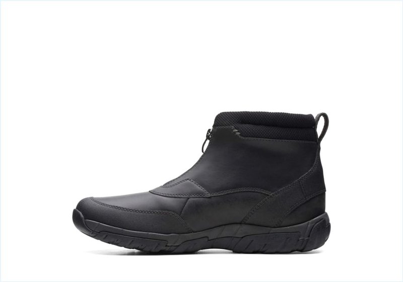  Grove Zip II / Black Leather Mens Boots