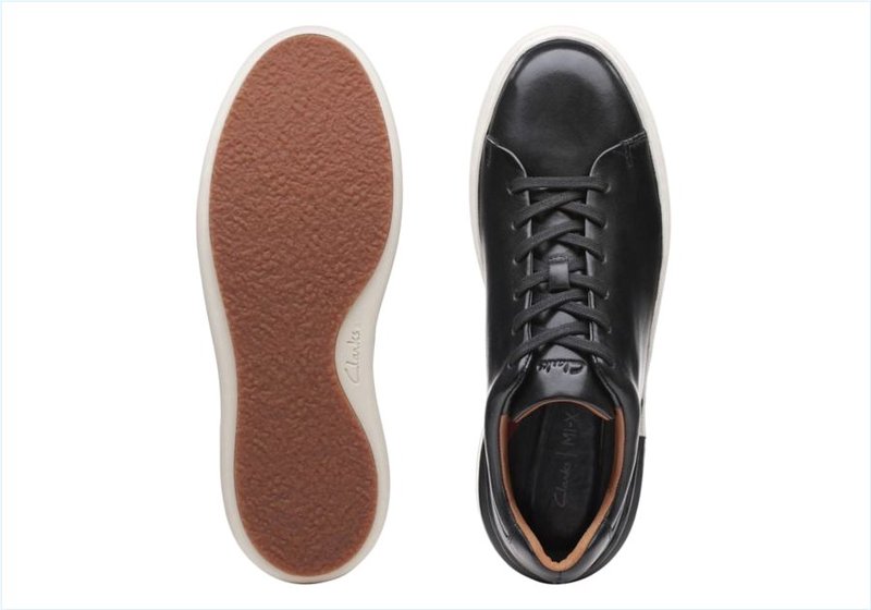  Court Lite Lace / Black Leather Mens Sport Shoes